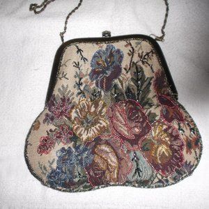 Tapesty Beaded Handbag